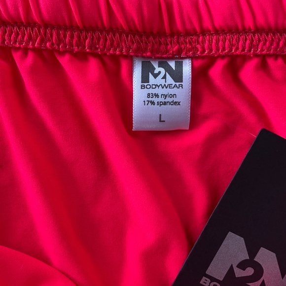 N2N Bodywear MS Monterey Sport Size L Hot Coral Mens Drawstring Bikini Swim Suit - Picture 15 of 16